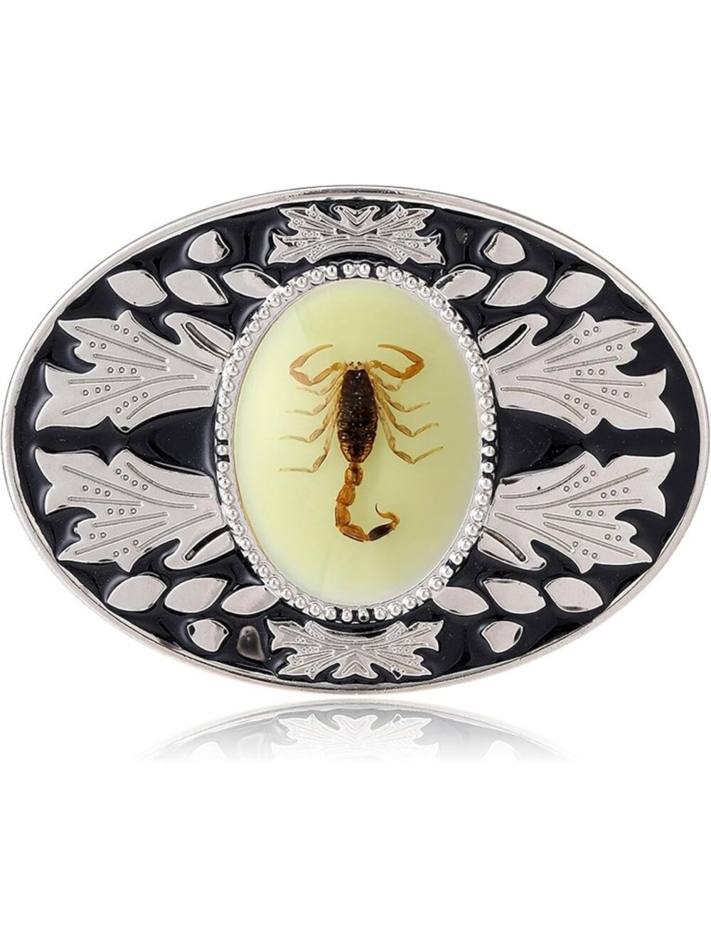 Unisex 3 Scorpion a Vintage Longhorn Bull Texas Cowboy Belt Buckle